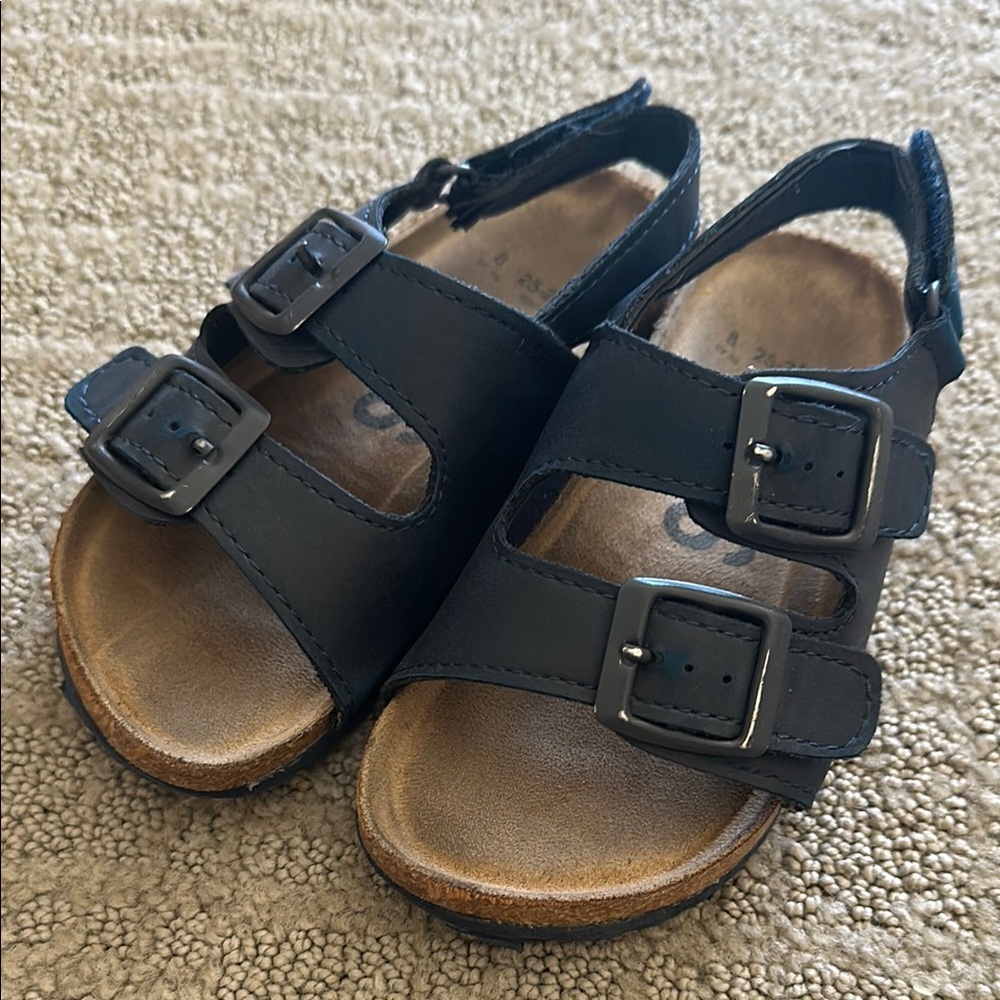 Kids Black Sandals